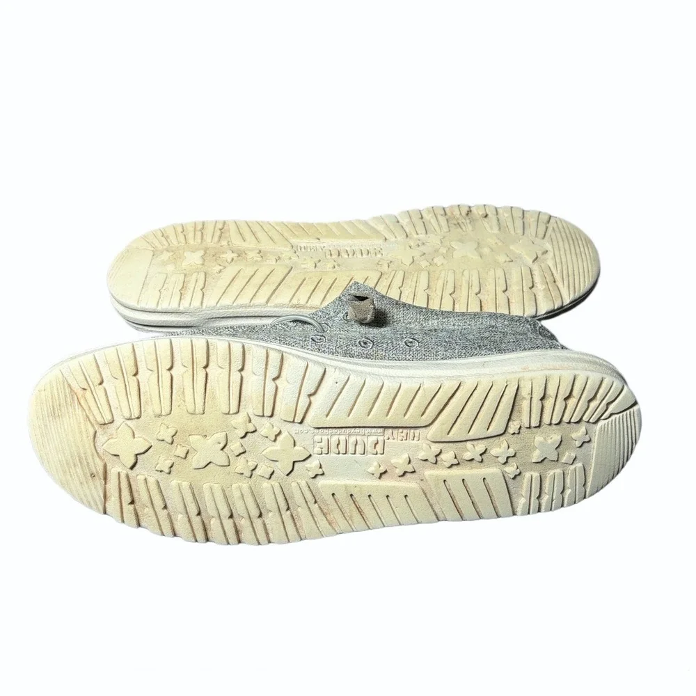 Hey Dude Wally Linen Light Grey Casual Shoes Mens US‎ 10